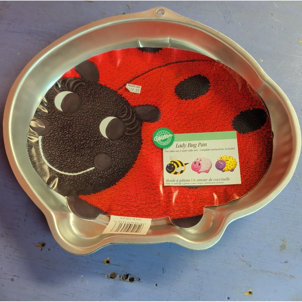 Wilton Lady Bug Aluminum Cake Pan Food Mold 2105-3316, 2005 Bee